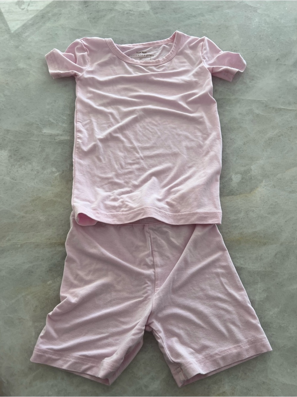 Little Sleepies pink shorts/short sleeve pj set, 3t